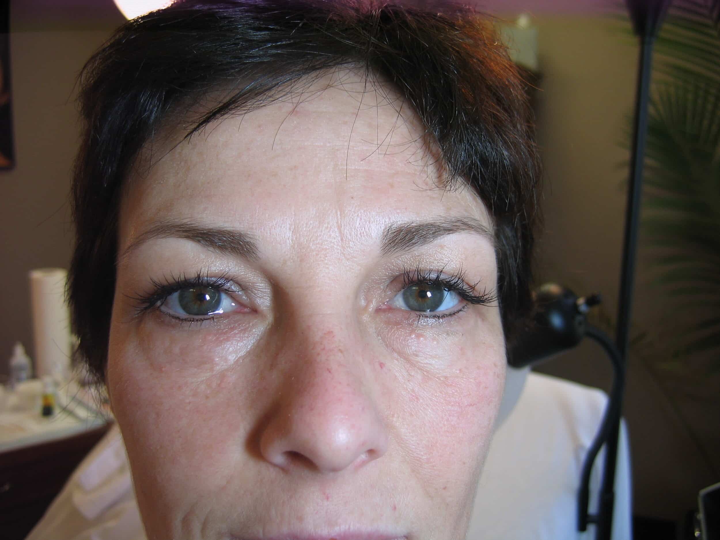 After Perm. Lower Eyeliner