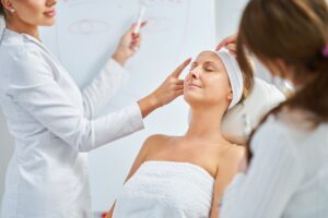 Woman relaxing after Pro-Nox Sedation during her injectable treatments in Mount Pleasant