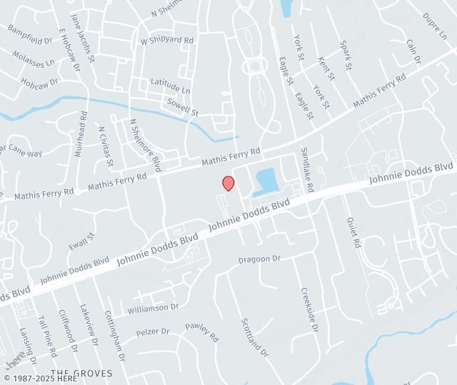 Location Map: 710 Johnnie Dodds Blvd. Mount Pleasant, SC 29464